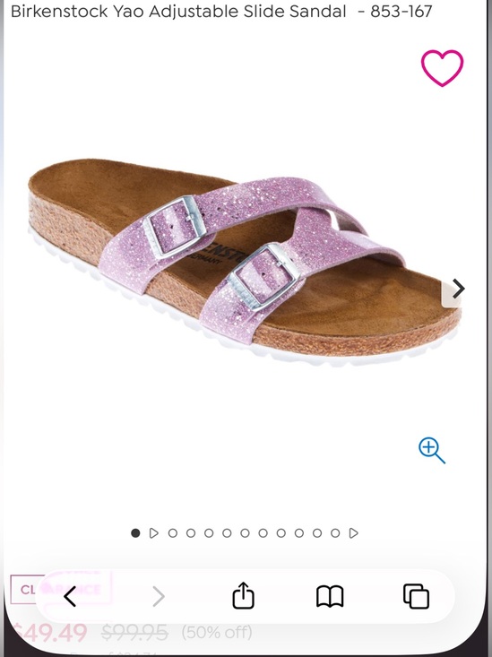 Birkenstock Shoes - Birkenstock yao balance slide sandals purple lavender nib 40/9